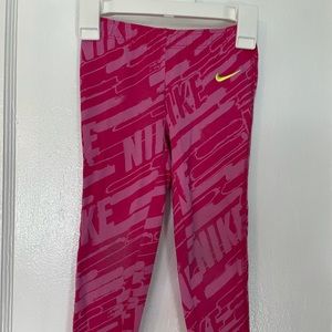 Pink Nike printed leggings